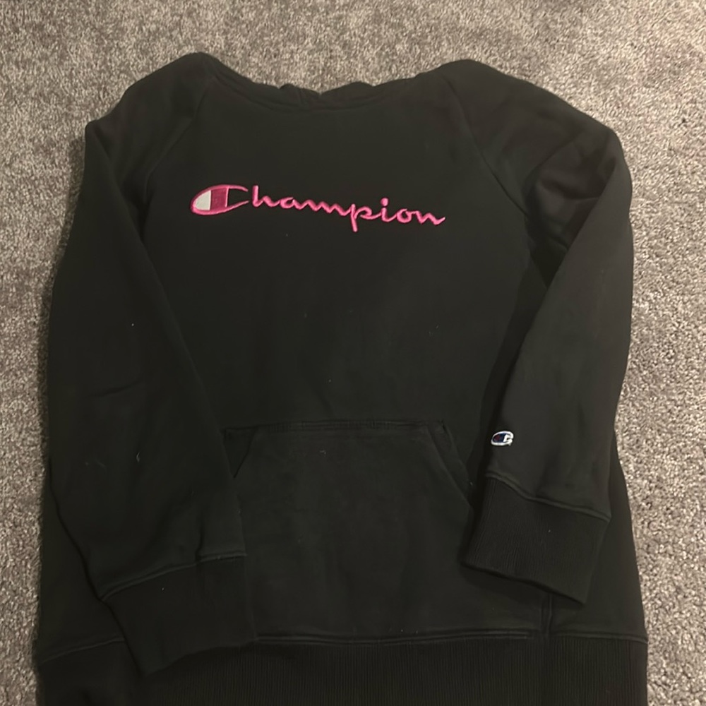 Black kids XL Champion Hoodie